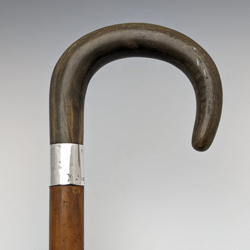 1932年 英国ヴィンテージ 紳士用ステッキ ホーン曲がりハンドル 86cm